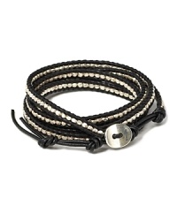 Wrapped and ready. Chan Luu's leather bracelet adds a casual vibe to whatever you're wearing, from a day dress to a tee and jeans. Wrapped and ready. Chan Luu's leather bracelet adds a casual vibe to whatever you're wearing, from a day dress to a tee and jeans.