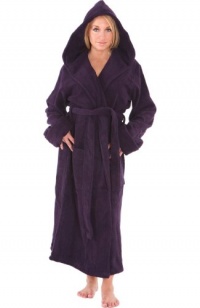 Women's Fleece Hooded Bathrobe Women's Fleece Hooded Bathrobe