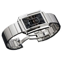 Xezo Mens Architect All Surgical Stainless Steel Swiss Made Limited Edition Tank Watch. Curved Sapphire Crystal. 50M/165 FT Water-Resistant. Serial Xezo Mens Architect All Surgical Stainless Steel Swiss Made Limited Edition Tank Watch. Curved Sapphire Crystal. 50M/165 FT Water-Resistant. Serial