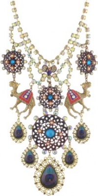 Betsey Johnson Morocco Adventure Camel Multi-Chain Bib Necklace Betsey Johnson Morocco Adventure Camel Multi-Chain Bib Necklace