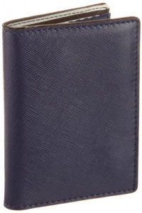 Jack Spade Wesson Leather Vertical Flap NYRU1088 Wallet,Blue,One Size