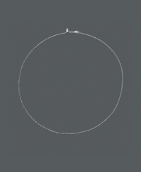 A simple and timeless classic, this Singapore chain is crafted in 14k white gold and is adjustable. Approximate length: 16-20 inches. A simple and timeless classic, this Singapore chain is crafted in 14k white gold and is adjustable. Approximate length: 16-20 inches.