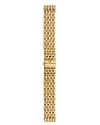 Gleaming, gold-plated stainless steel links create a classic bracelet strap that gives any watch a beautiful new look. Interchangeable with any Michele watch head from the Modern collection.