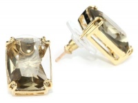Carolee LUX Rock On Gold-Tone Button Earrings Carolee LUX Rock On Gold-Tone Button Earrings