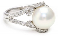 TARA Pearls White South Sea 10x11mm Pearl Ring, Size 7 TARA Pearls White South Sea 10x11mm Pearl Ring, Size 7