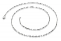 Amazing 1 Mm 925 Sterling Silver Rolo Chain Made in Italy. 18 Inch Silver Necklace with Clasp Amazing 1 Mm 925 Sterling Silver Rolo Chain Made in Italy. 18 Inch Silver Necklace with Clasp