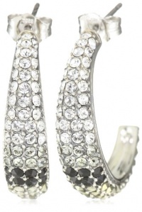 Judith Jack Graduate Sterling Silver Ombre Hoop Earrings Judith Jack Graduate Sterling Silver Ombre Hoop Earrings