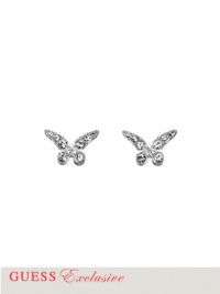 GUESS Silver-Tone Butterfly Post Earrings, SILVER GUESS Silver-Tone Butterfly Post Earrings, SILVER