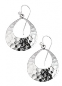 Barse Hammered Silver Earrings Barse Hammered Silver Earrings