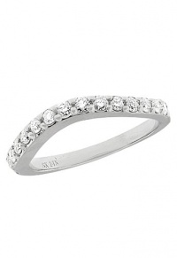Effy Jewlery 14K White Gold Diamond Contour Band, .47 TCW Ring size 7 Effy Jewlery 14K White Gold Diamond Contour Band, .47 TCW Ring size 7