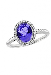 Effy Jewlery 14K White Gold Tanzanite and Diamond Ring, 2.24 TCW Ring size 7 Effy Jewlery 14K White Gold Tanzanite and Diamond Ring, 2.24 TCW Ring size 7