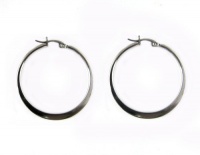Carat Cache Stainless Steel Hoop Earrings 1.5 Carat Cache Stainless Steel Hoop Earrings 1.5