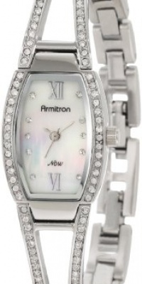 Armitron Women's 753531MPSV NOW Swarovski Crystal Accented Silver-Tone Bangle Bracelet Watch Armitron Women's 753531MPSV NOW Swarovski Crystal Accented Silver-Tone Bangle Bracelet Watch