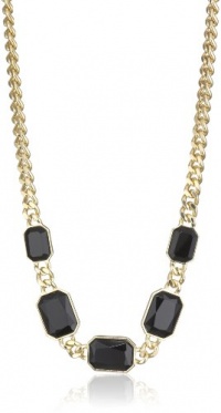 Anne Klein PALATINE Gold-Tone Jet Frontal Necklace Anne Klein PALATINE Gold-Tone Jet Frontal Necklace