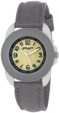 Sprout Unisex ST1016GYIVGY Eco-Friendly Small Grey Organic Cotton Strap Watch Sprout Unisex ST1016GYIVGY Eco-Friendly Small Grey Organic Cotton Strap Watch