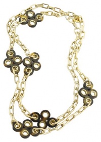 Tory Burch Tortoise Clover Necklace Gold Tory Burch Tortoise Clover Necklace Gold