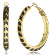 Vince Camuto Gold Chevron Hoop Earrings Vince Camuto Gold Chevron Hoop Earrings