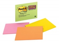 Post-it Super Sticky Notes, 8 x 6-Inches, Assorted Bright Colors, Lined, 4-Pads/Pack Post-it Super Sticky Notes, 8 x 6-Inches, Assorted Bright Colors, Lined, 4-Pads/Pack