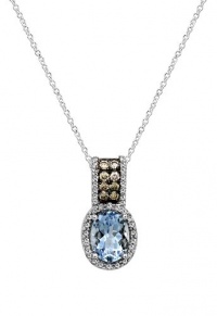 Effy Jewlery Aquamarine and Diamond Pendant in 14k Gold, 1.48 TCW Effy Jewlery Aquamarine and Diamond Pendant in 14k Gold, 1.48 TCW