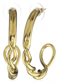 T Tahari Twist Hoop Earrings