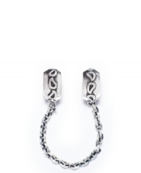 A clever (and pretty) safety chain connects these dual charms in sterling silver. Donatella is a playful collection of charm bracelets and necklaces that can be personalized to suit your style! Available exclusively at Macy's. A clever (and pretty) safety chain connects these dual charms in sterling silver. Donatella is a playful collection of charm bracelets and necklaces that can be personalized to suit your style! Available exclusively at Macy's.