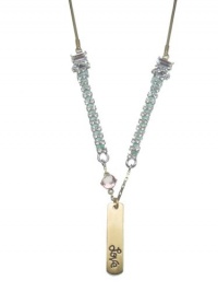 Juicy Couture Gold Tone Rhinestone & Key Pendant Necklace Juicy Couture Gold Tone Rhinestone & Key Pendant Necklace