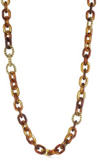 T Tahari Gold Tone Resin Link Necklace T Tahari Gold Tone Resin Link Necklace