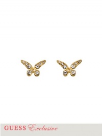GUESS Gold-Tone Butterfly Post Earrings, GOLD GUESS Gold-Tone Butterfly Post Earrings, GOLD