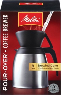 Melitta 8 Cup Pour-Over Coffee Brewer with Stainless Steel Carafe, 2.80 Pound Melitta 8 Cup Pour-Over Coffee Brewer with Stainless Steel Carafe, 2.80 Pound