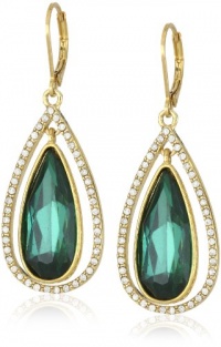 Anne Klein Bruma Gold-Tone Crystal Colored Tear Drop Earrings Anne Klein Bruma Gold-Tone Crystal Colored Tear Drop Earrings