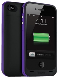 Mophie Juice Pack Plus Case and Rechargeable Battery for iPhone 4 & 4S Retail Packaging (Purple) Mophie Juice Pack Plus Case and Rechargeable Battery for iPhone 4 & 4S Retail Packaging (Purple)
