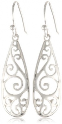 Sterling Silver Filigree Teardrop Earrings