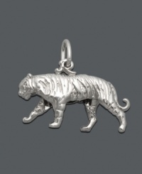 The perfect symbol of strength, this meaningful tiger charm by Rembrandt makes the perfect addition to any charm bracelet or necklace. Crafted in sterling silver. Approximate drop: 3/4 inch. The perfect symbol of strength, this meaningful tiger charm by Rembrandt makes the perfect addition to any charm bracelet or necklace. Crafted in sterling silver. Approximate drop: 3/4 inch.
