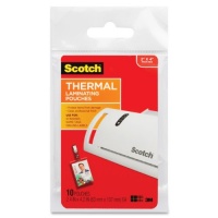 Scotch Thermal Laminating Pouches, 2.4 Inches x 4.2 Inches, 10 Pouches, ID Badge With Clip (TP5852-10) Scotch Thermal Laminating Pouches, 2.4 Inches x 4.2 Inches, 10 Pouches, ID Badge With Clip (TP5852-10)