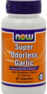 Now Foods Super Odorless Garlic Capsules, 90-Count Now Foods Super Odorless Garlic Capsules, 90-Count