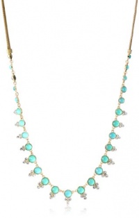 Anne Klein Gold-Tone Teal and Crystal Necklace 36 Anne Klein Gold-Tone Teal and Crystal Necklace 36