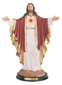 12 Inch Sacred Heart Of Jesus Holy Figurine Religious Decoration Decor 12 Inch Sacred Heart Of Jesus Holy Figurine Religious Decoration Decor