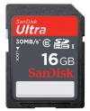 SanDisk Ultra 16 GB SDHC Class 6 Flash Memory Card 30MB/s SDSDH-016G-U46