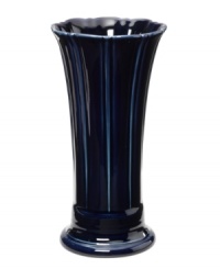 Fiesta for every room. This boldly colored, beautifully flared vase accents the table and beyond with the cool Art Deco look of the iconic dinnerware collection. Fiesta for every room. This boldly colored, beautifully flared vase accents the table and beyond with the cool Art Deco look of the iconic dinnerware collection.