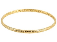Delatori 18kt Yellow Gold Plated Pompeii Thin Stack Bangle Delatori 18kt Yellow Gold Plated Pompeii Thin Stack Bangle