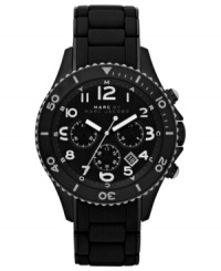 Blacked out style for the sports enthusiast: a Rock collection watch from Marc by Marc Jacobs Blacked out style for the sports enthusiast: a Rock collection watch from Marc by Marc Jacobs