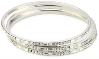 Carolee LUX Crystal Basics Metal Deco Crystal Set of 3 Bangles Carolee LUX Crystal Basics Metal Deco Crystal Set of 3 Bangles