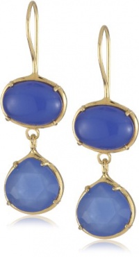 Coralia Leets Jewelry Design Riviera Collection Oval and Tear Drop French Wire Earrings Deep Blue Chalcedony Coralia Leets Jewelry Design Riviera Collection Oval and Tear Drop French Wire Earrings Deep Blue Chalcedony