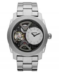 Fossil adds an unexpected turn on the modern watch with this Machine collection timepiece. Fossil adds an unexpected turn on the modern watch with this Machine collection timepiece.