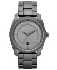 A fashionable yet functional steel timepiece from Fossil's Machine collection. A fashionable yet functional steel timepiece from Fossil's Machine collection.