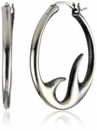 Elizabeth and James Antler Sterling Silver Hoop Earrings Elizabeth and James Antler Sterling Silver Hoop Earrings
