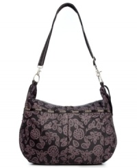 Baby on board? Bring along this nylon bag from LeSportsac that will keep you and your little one organized on-the-go. Outfitted with plenty of pockets and compartments to stash bottles, diapers, wipes and other essentials, it includes a complimentary changing pad for extra convenience. Baby on board? Bring along this nylon bag from LeSportsac that will keep you and your little one organized on-the-go. Outfitted with plenty of pockets and compartments to stash bottles, diapers, wipes and other essentials, it includes a complimentary changing pad for extra convenience.