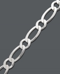 Highlight your tanned legs in this shining anklet by Giani Bernini. Perfect for summer-time style, this sterling silver anklet features a Figaro link chain. Approximate length: 9 inches. Highlight your tanned legs in this shining anklet by Giani Bernini. Perfect for summer-time style, this sterling silver anklet features a Figaro link chain. Approximate length: 9 inches.