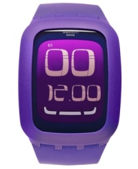 This perfectly purple digital watch from Swatch's Touch Purple collection boasts innovative touch-screen technology, making it a multi-functional accessory. This perfectly purple digital watch from Swatch's Touch Purple collection boasts innovative touch-screen technology, making it a multi-functional accessory.