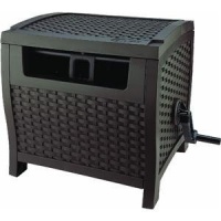 Suncast PTW175 Mocha Wicker 175-Foot Capacity Hose Reel Suncast PTW175 Mocha Wicker 175-Foot Capacity Hose Reel